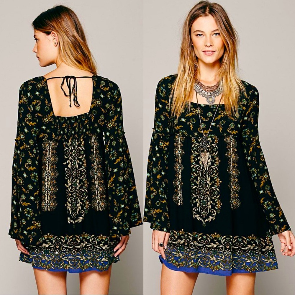 FREE PEOPLE “Modern Bell Long Sleeve Dress”
